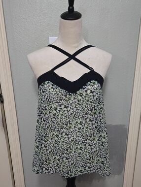 BCBGeneration Black And Green Top